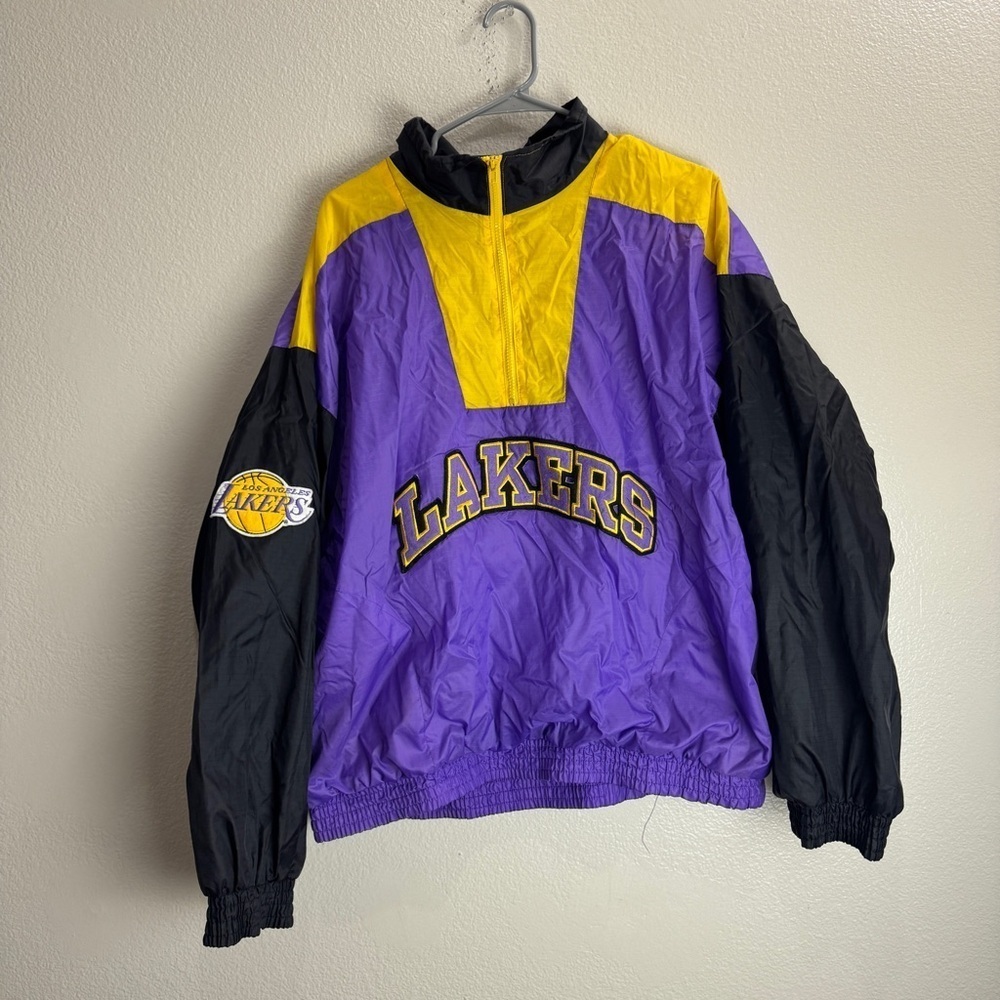 Los Angeles Lakers Vintage Unique Sports Jacket Pullover Size XL